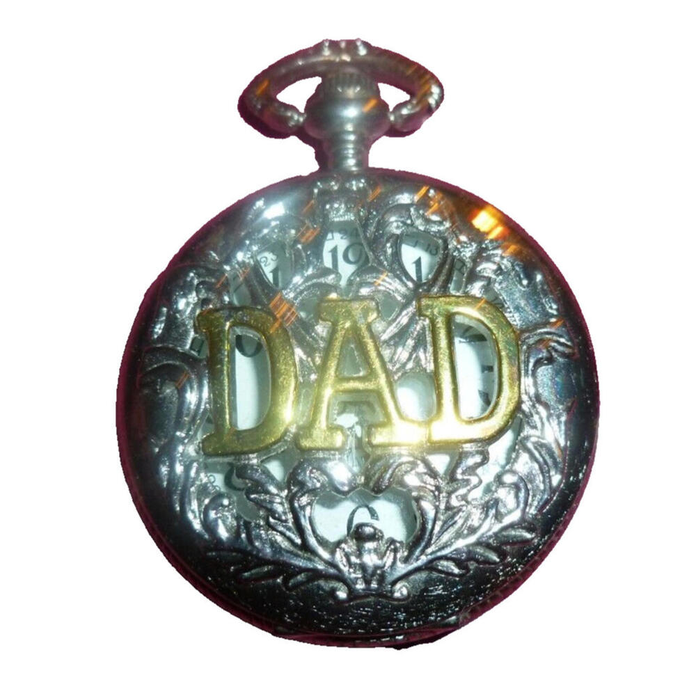 Retro Father's Day Gift Men DAD‎ Quartz Pocket Watch